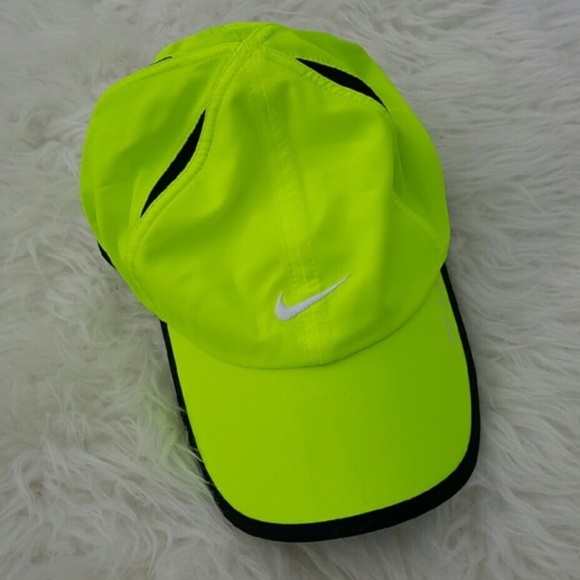 neon green nike cap